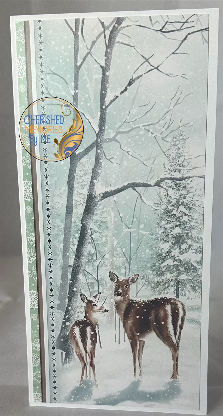 DL Side Folding Christmas Cards 4x8 1/4”