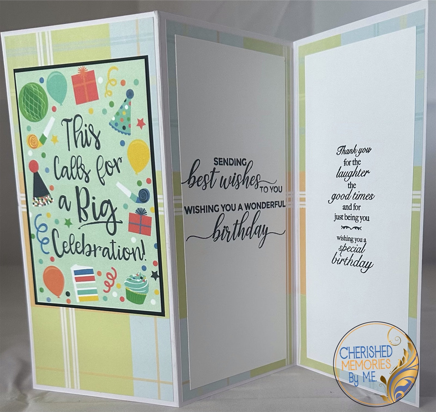 DL Z-Fold Birthday Cards 4x8 1/4β