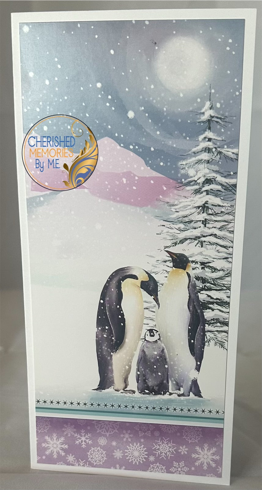 DL Side Folding Christmas Cards 4x8 1/4”