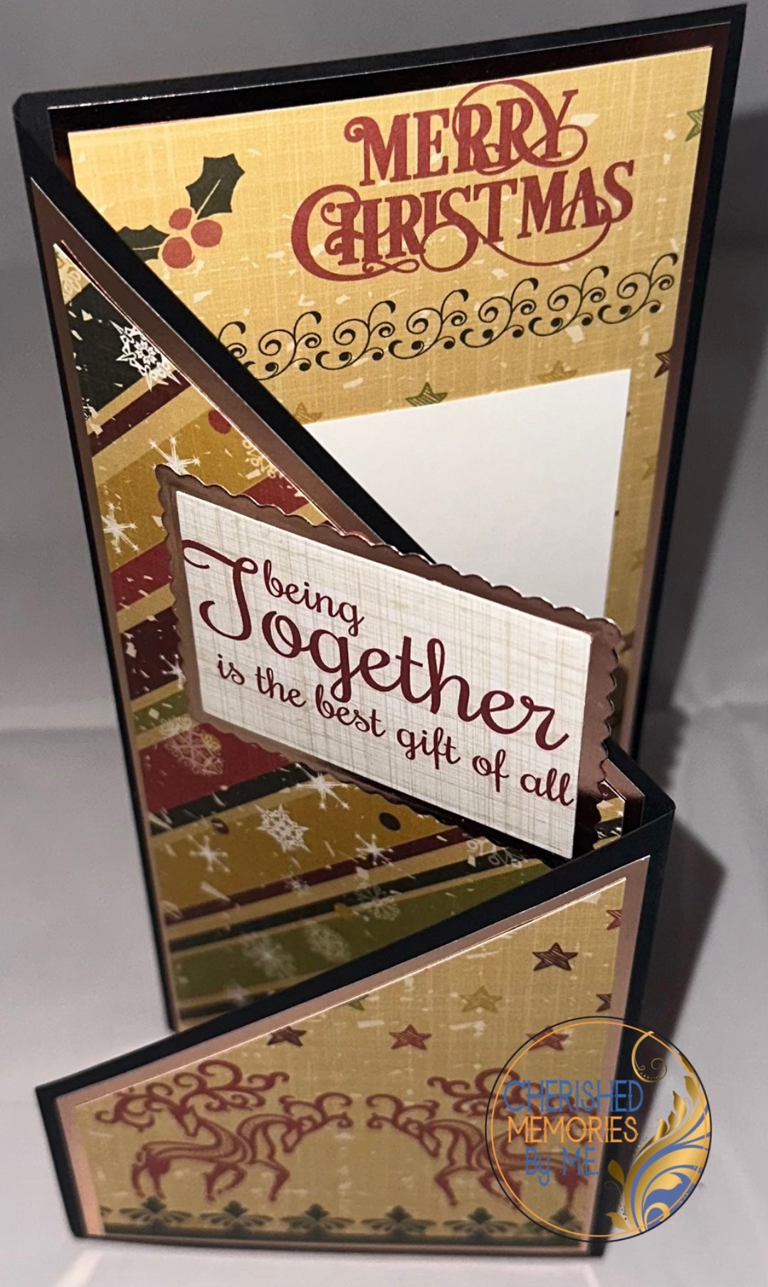 DL Z-Fold Christmas cards 4”x8 1/4”