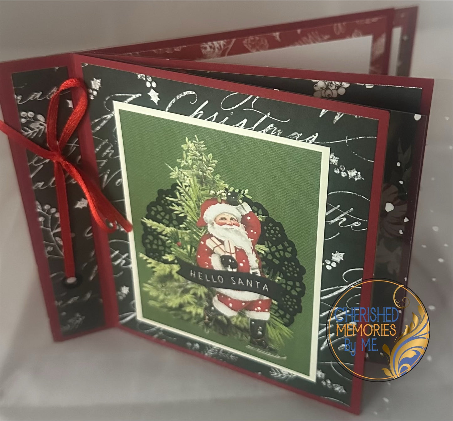 Book Bind Christmas Card 5x7β
