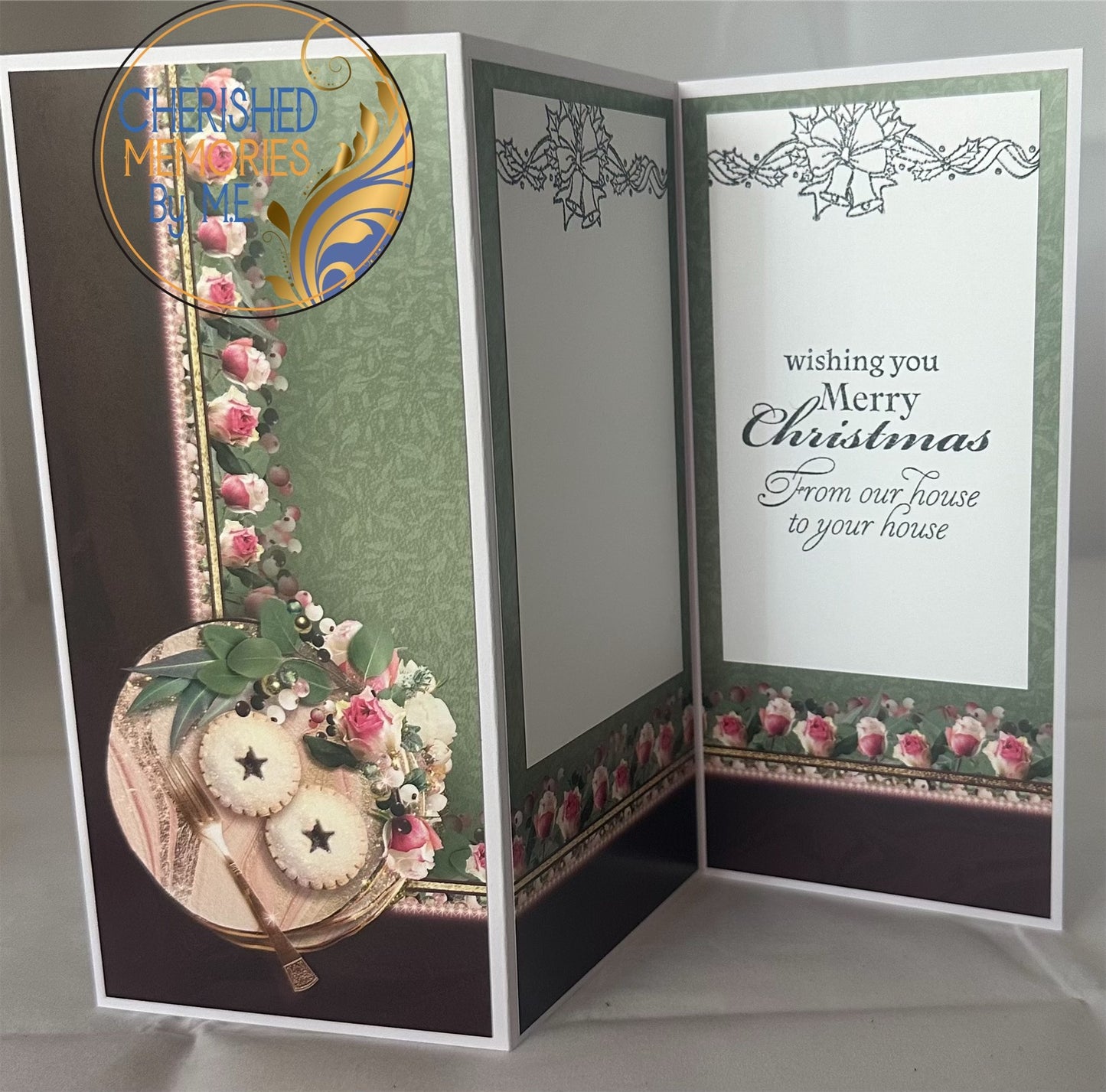 DL Z-Fold Christmas Cards 4x8 1/4β