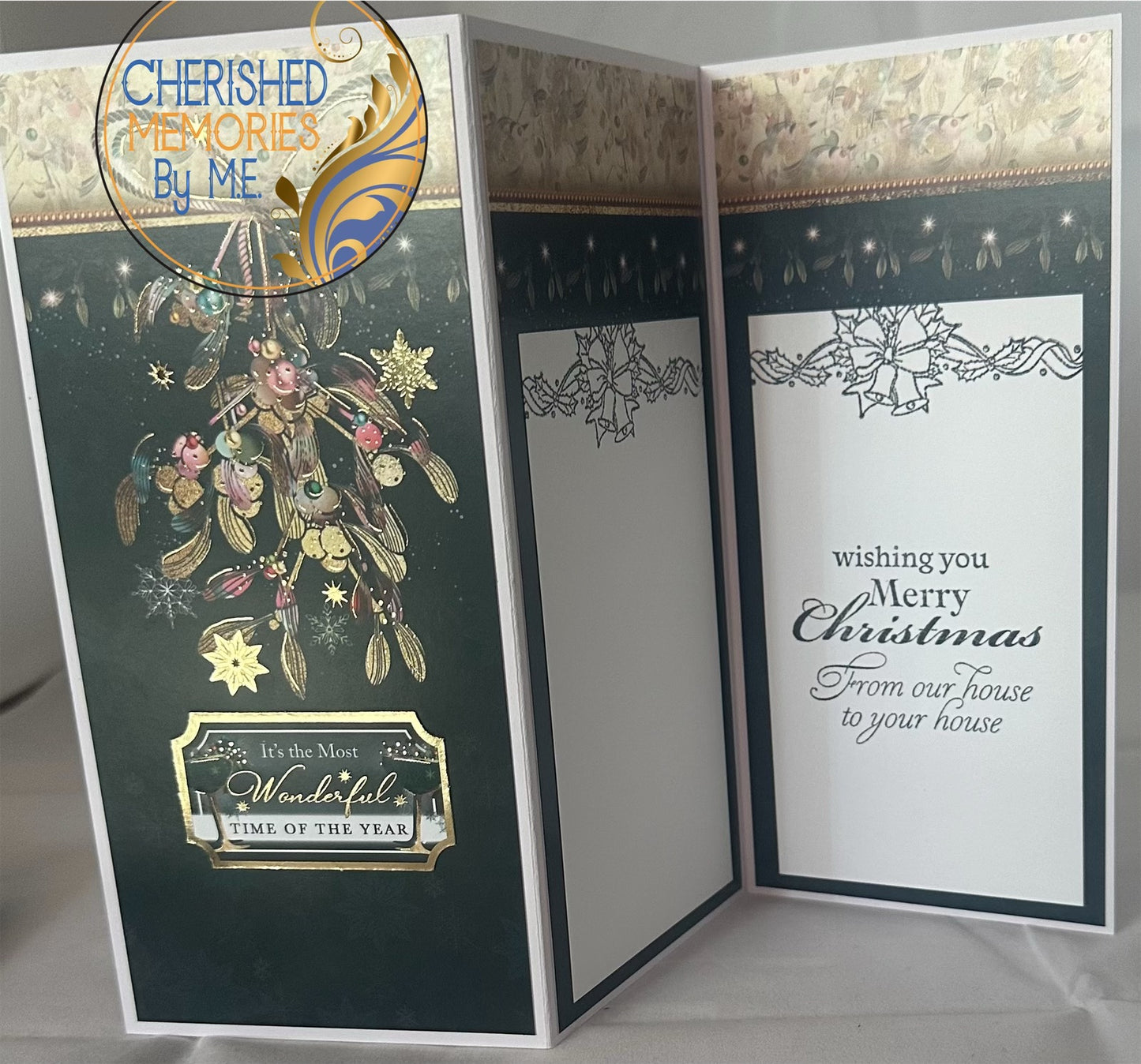 DL Z-Fold Christmas Cards 4x8 1/4β