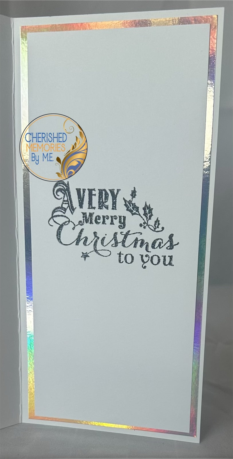 DL Side Folding Christmas Cards 4x8 1/4”