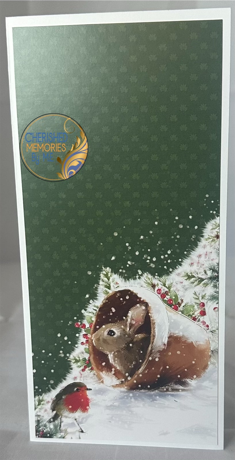 DL Side Folding Christmas Cards 4x8 1/4”