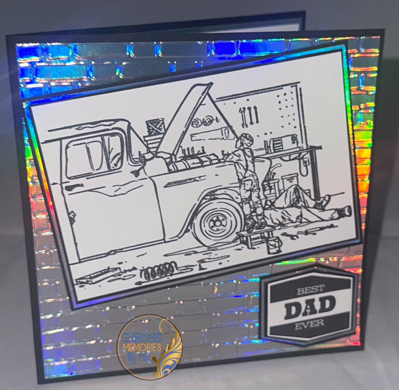 Father’s Day Side Folding cards 6x6”