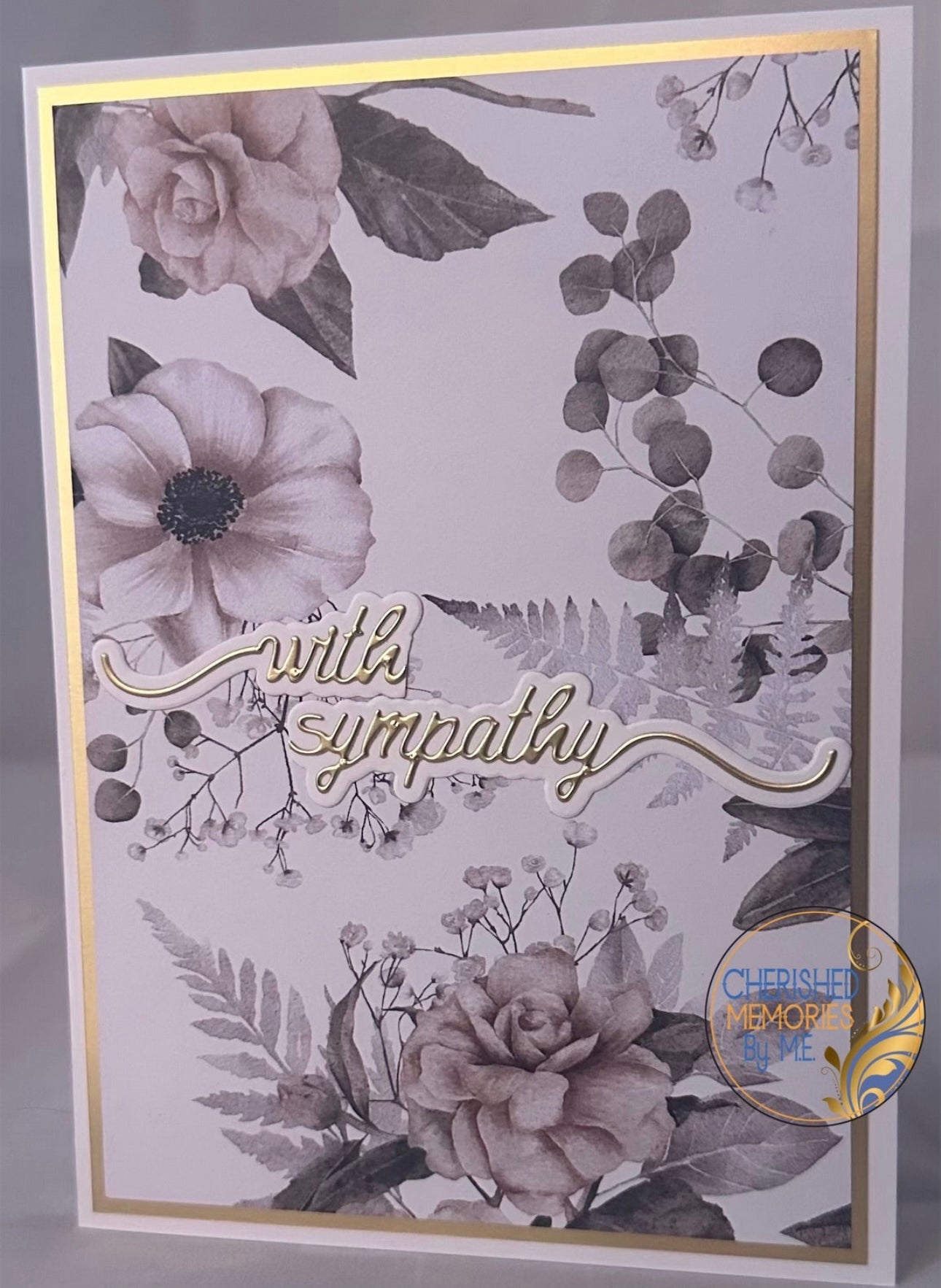 With Sympathy Cards 6x6” & 5x7”