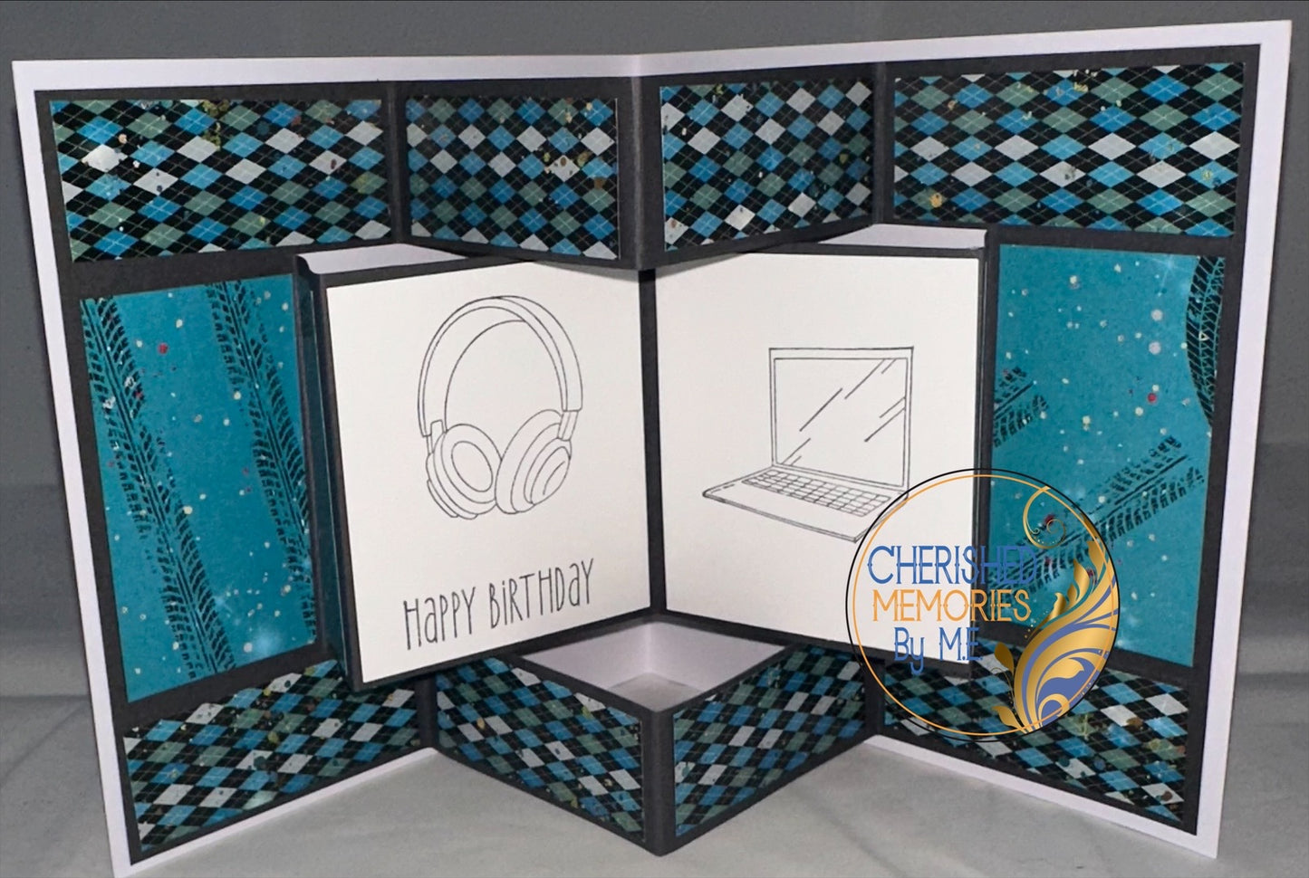 Birthday Pop-Up Book-Fold Cards for him 6x6β