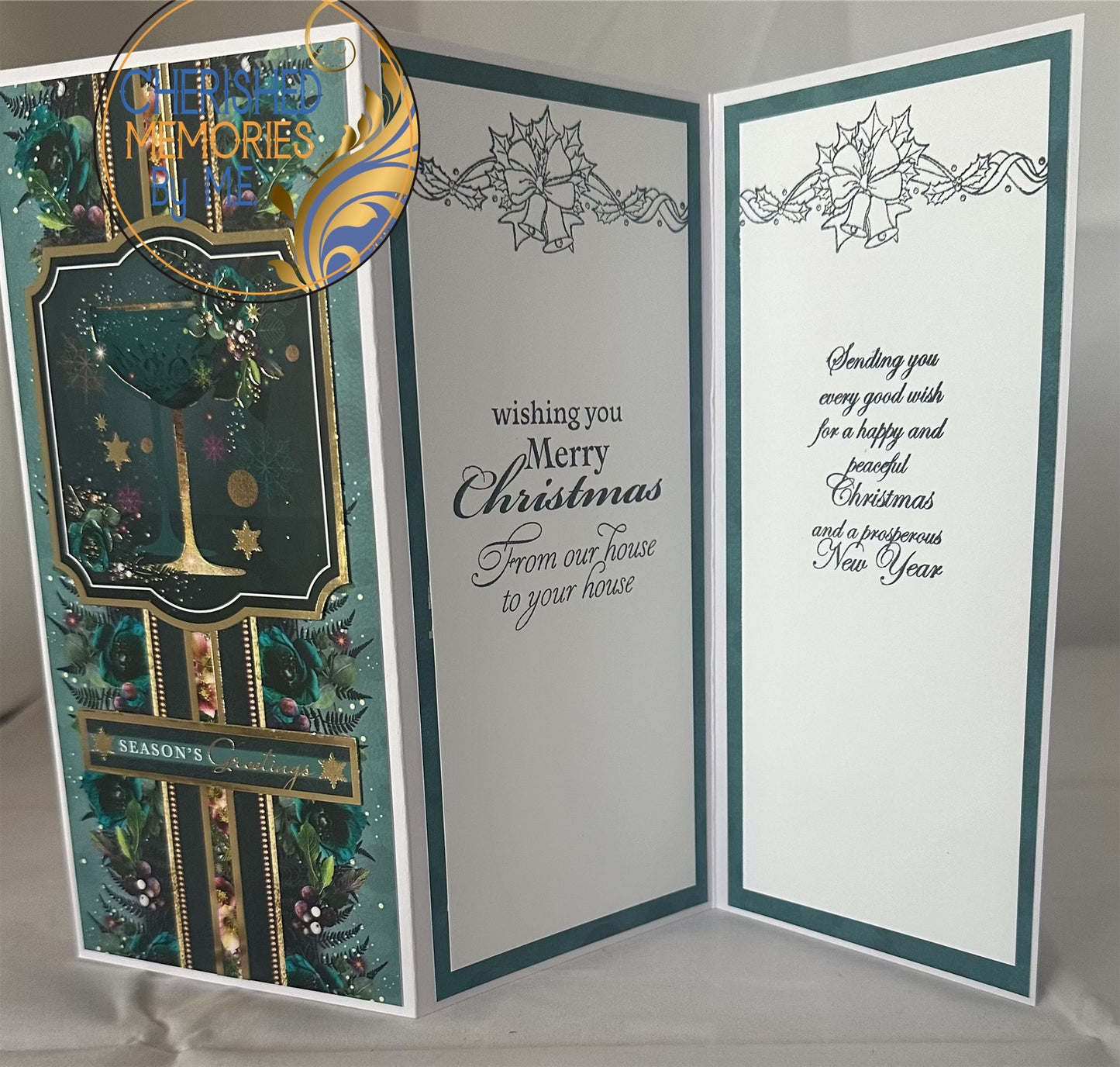 DL Z-Fold Christmas Cards 4x8 1/4β
