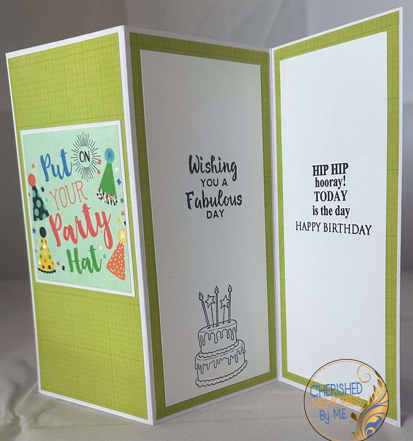DL Z-Fold Birthday Cards 4x8 1/4β