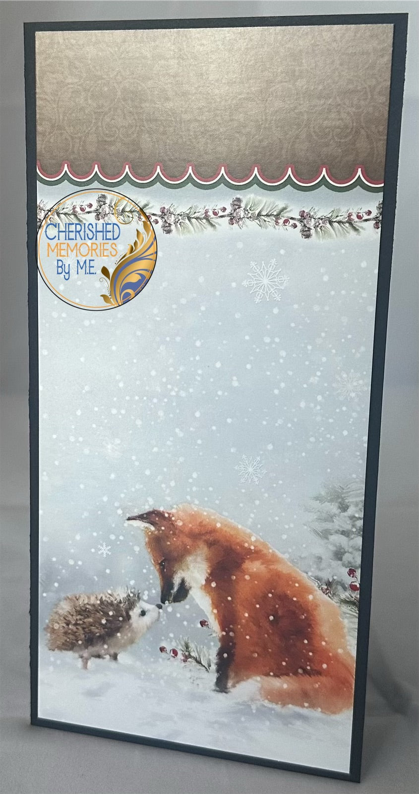 DL Side Folding Christmas Cards 4x8 1/4”