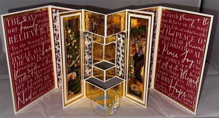 Winged Pop-Out Display Christmas Cards 5”x7”