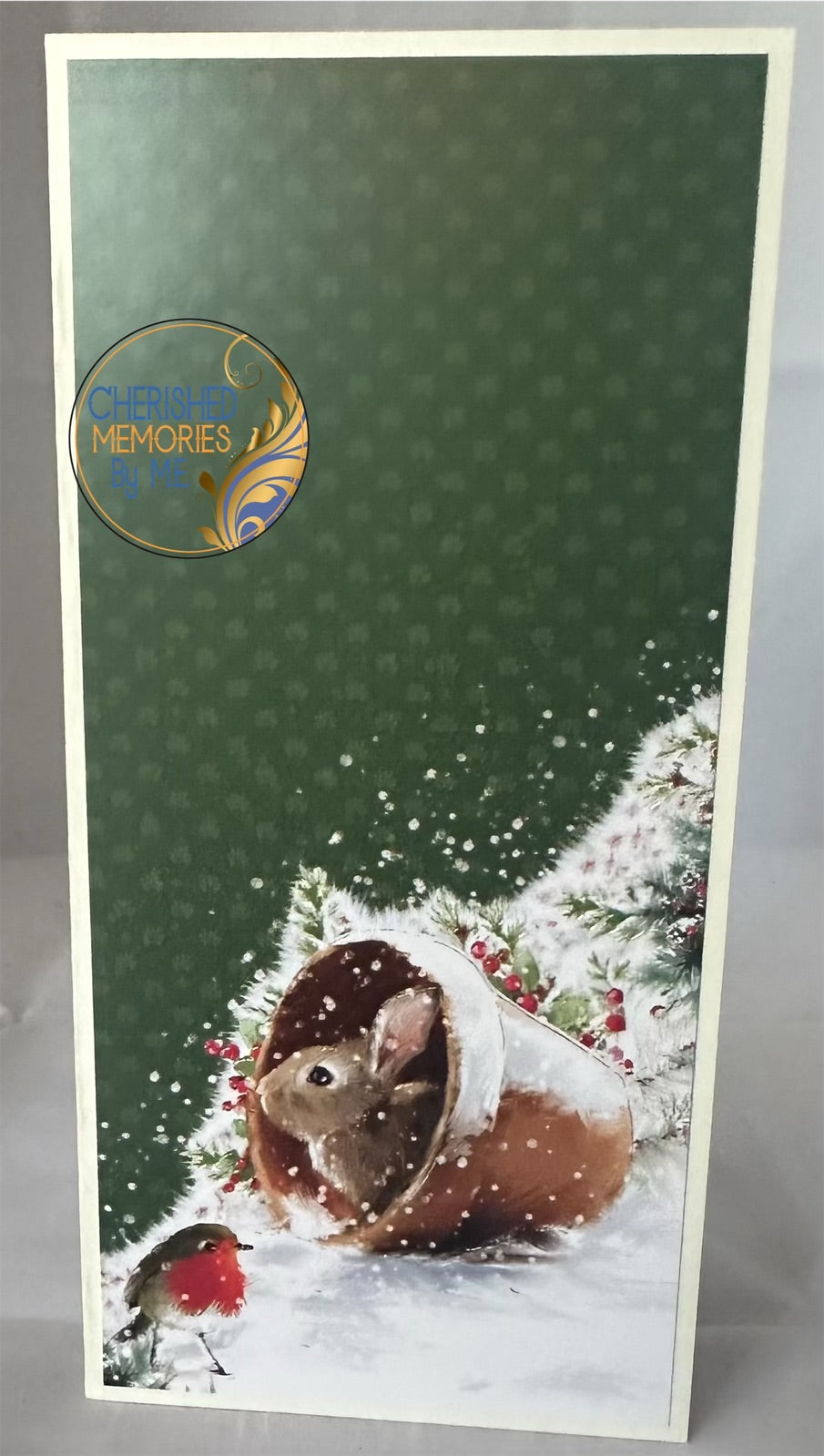 DL Side Folding Christmas Cards 4x8 1/4”