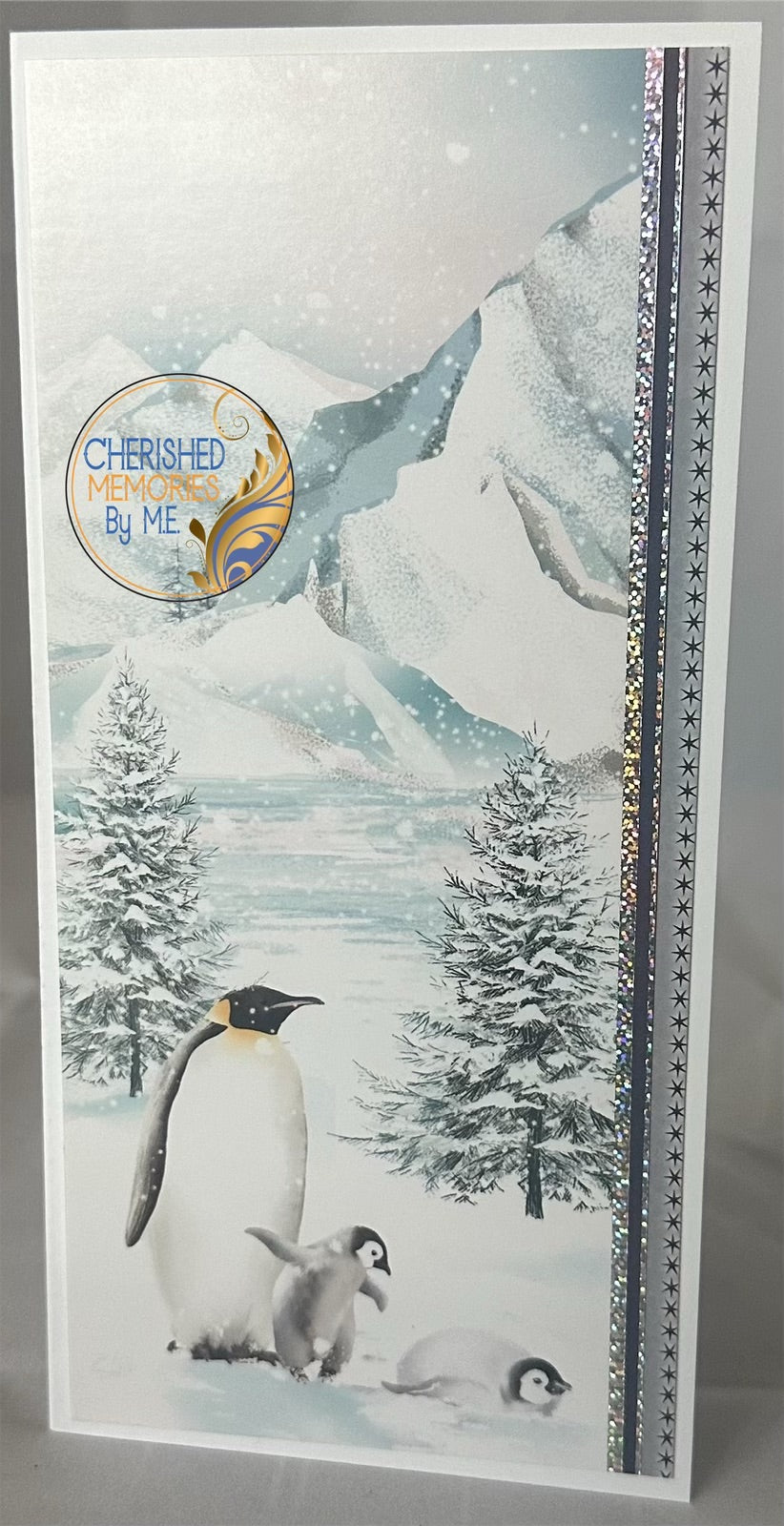 DL Side Folding Christmas Cards 4x8 1/4”