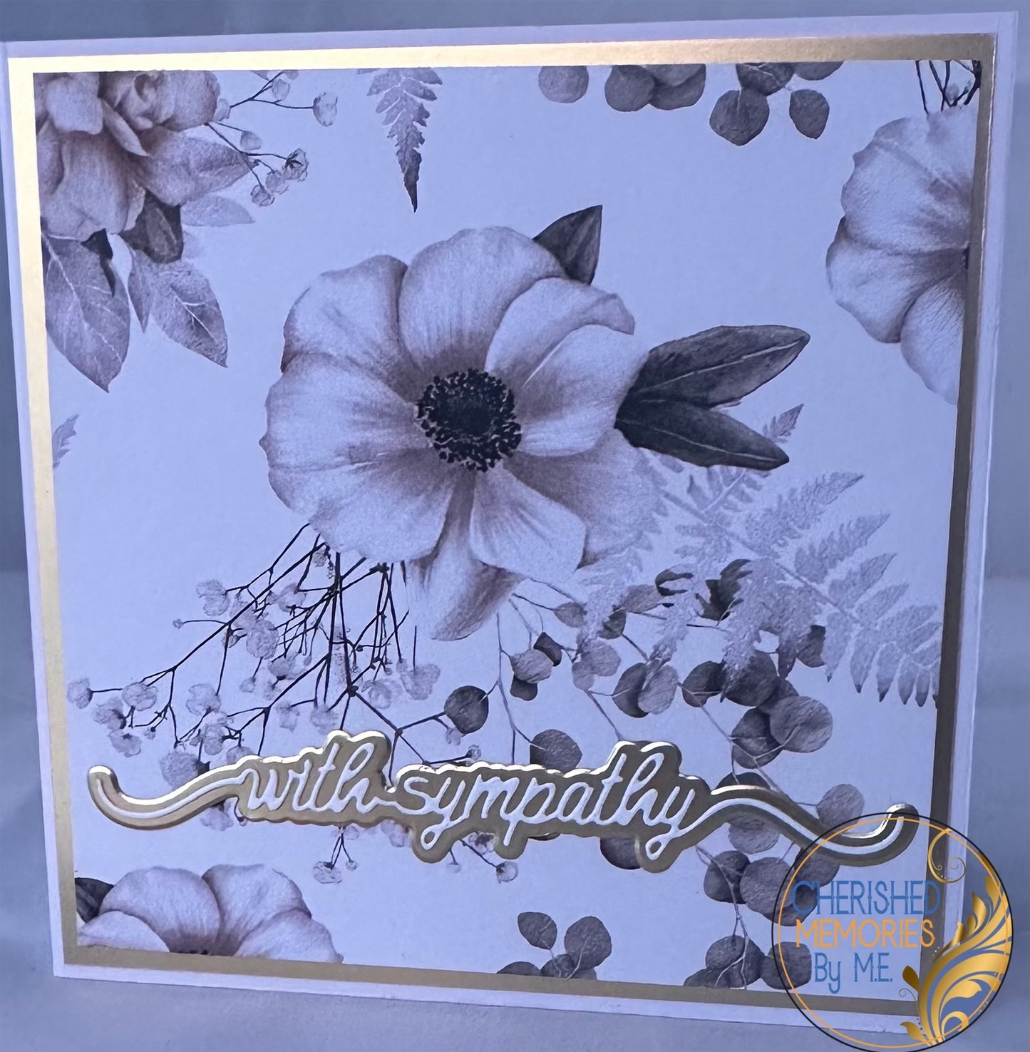 With Sympathy Cards 6x6” & 5x7”