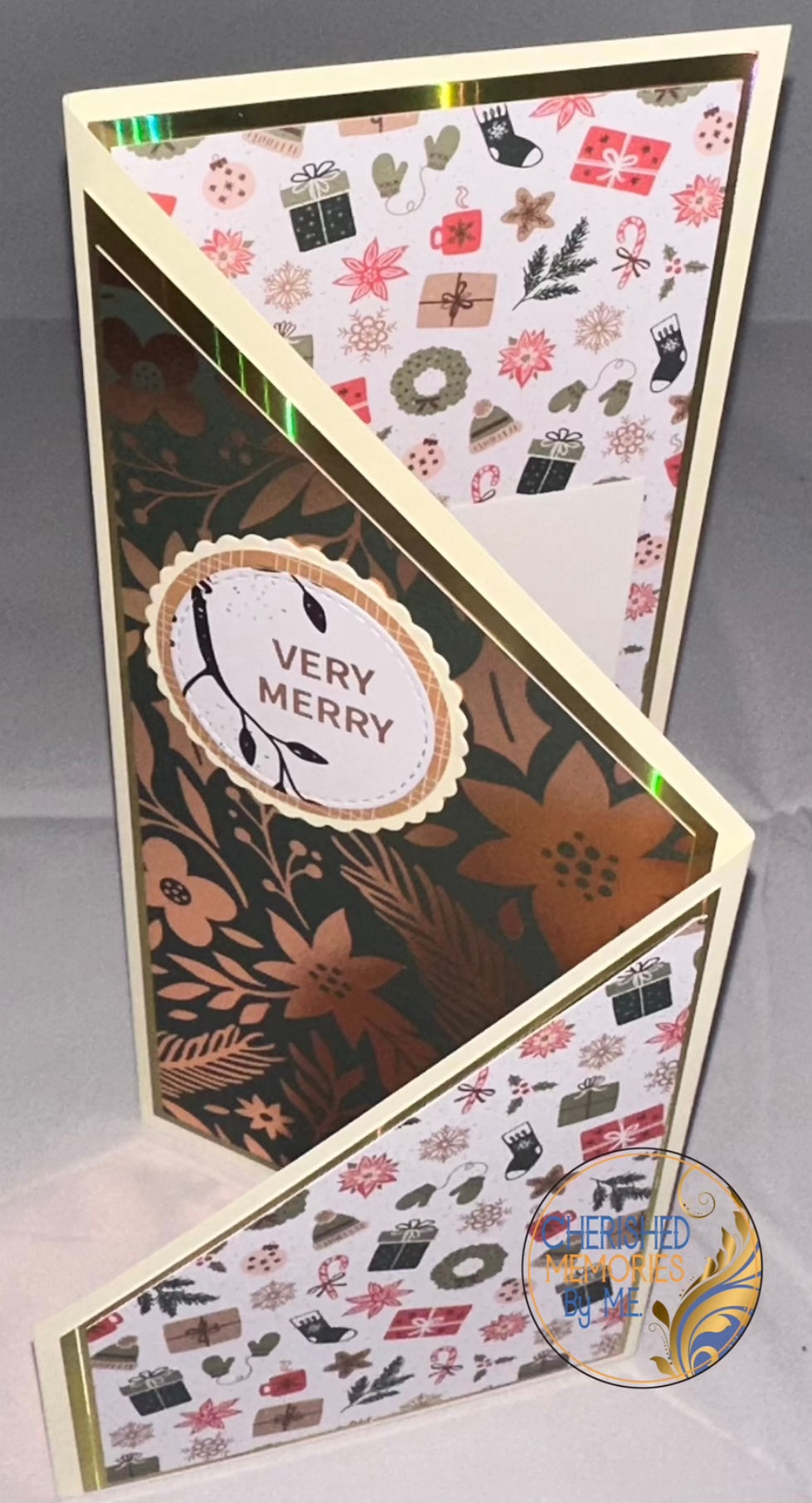 DL Z-Fold Christmas cards 4”x8 1/4”