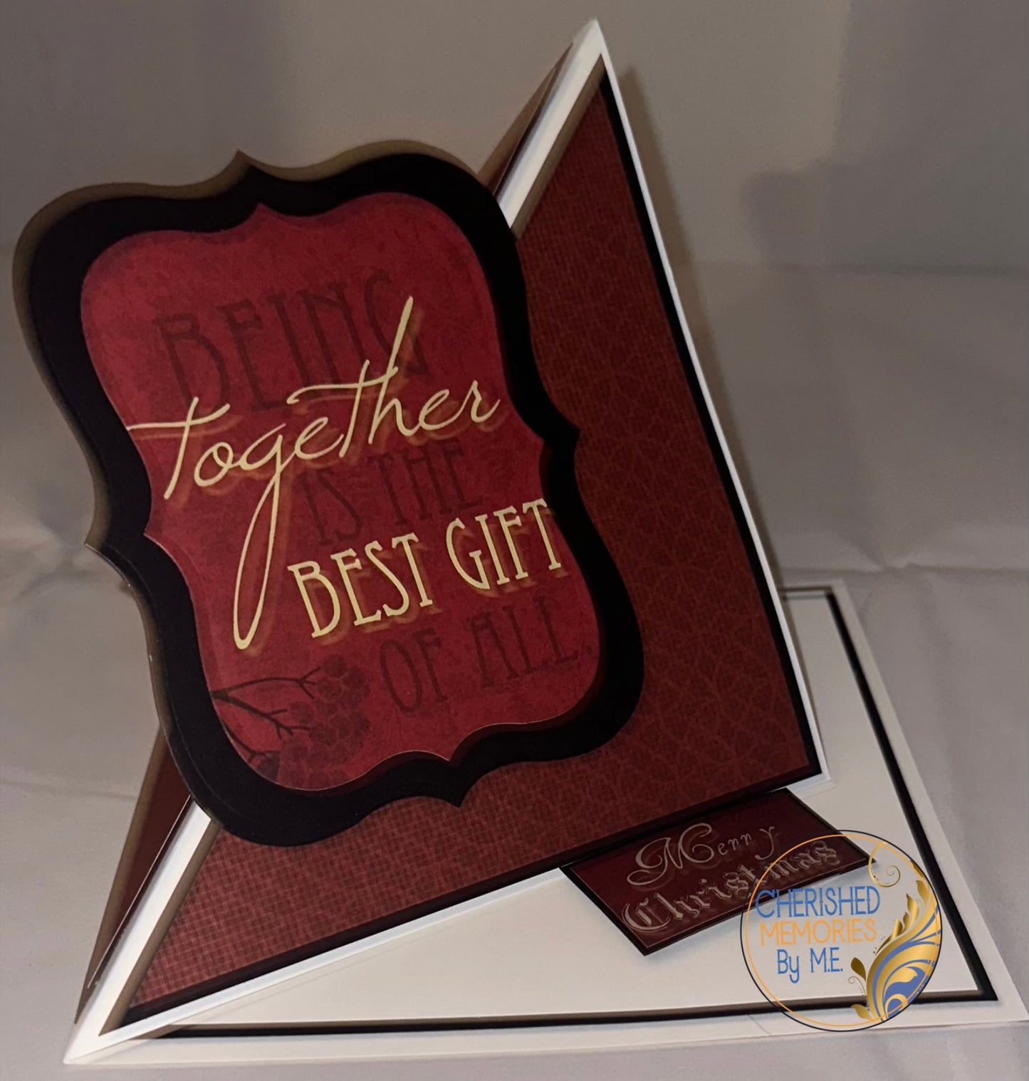 Twisted Easel Christmas Cards 6x6”