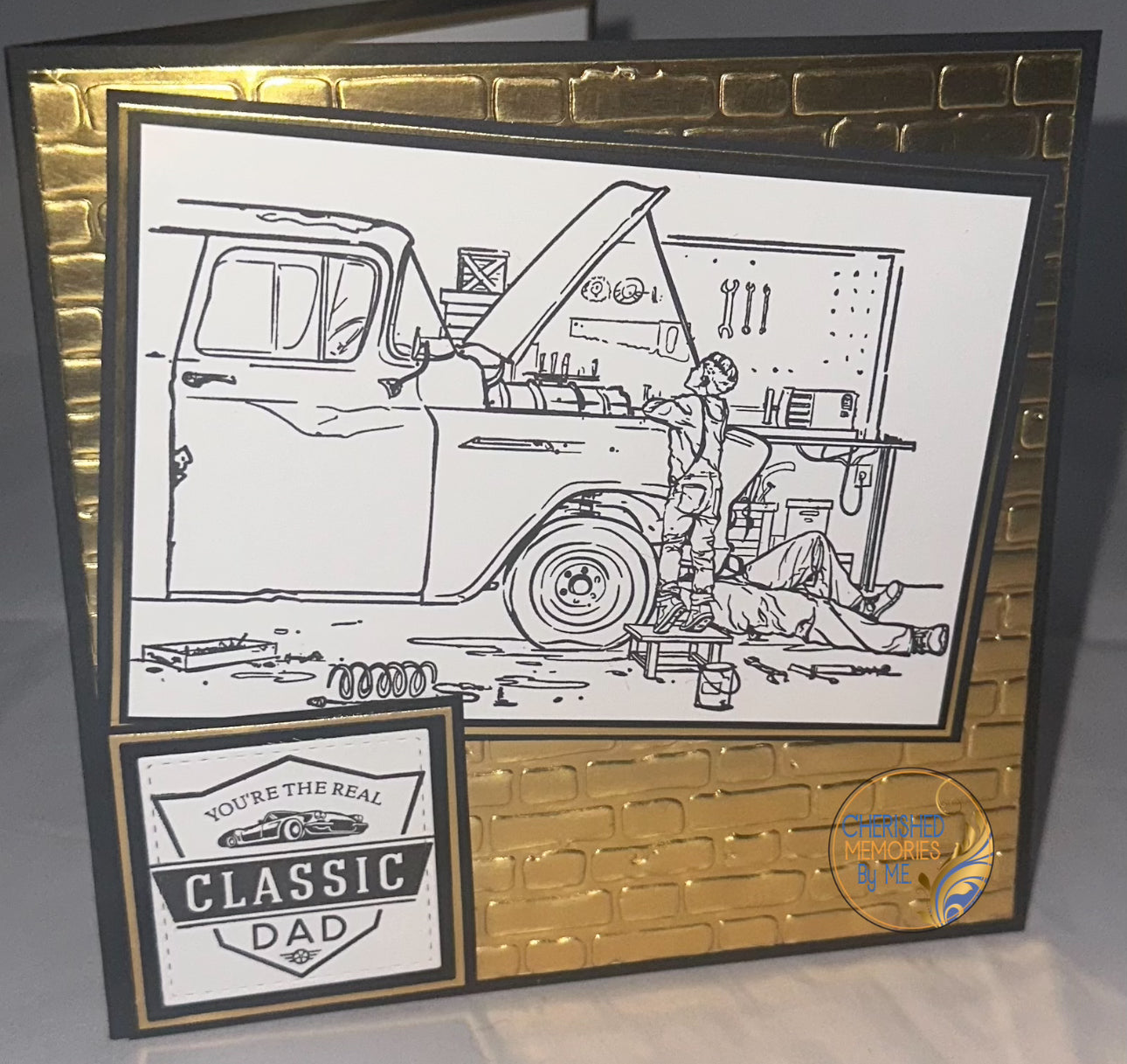 Father’s Day Side Folding cards 6x6”