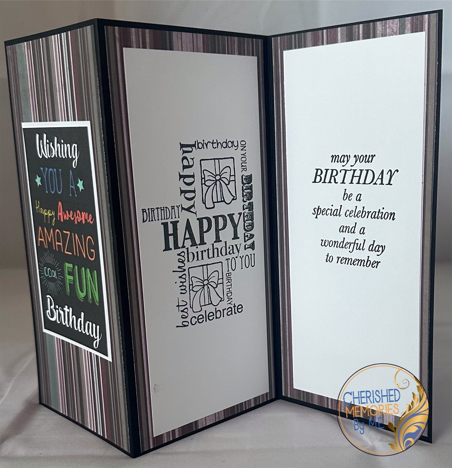 DL Z-Fold Birthday Cards 4x8 1/4β