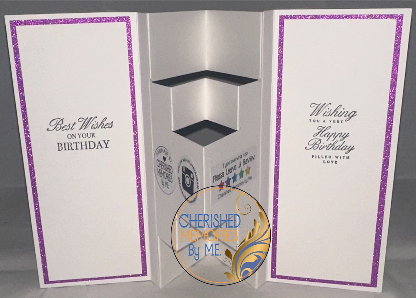 Winged Pop-Out Display Birthday Cards 5x7β