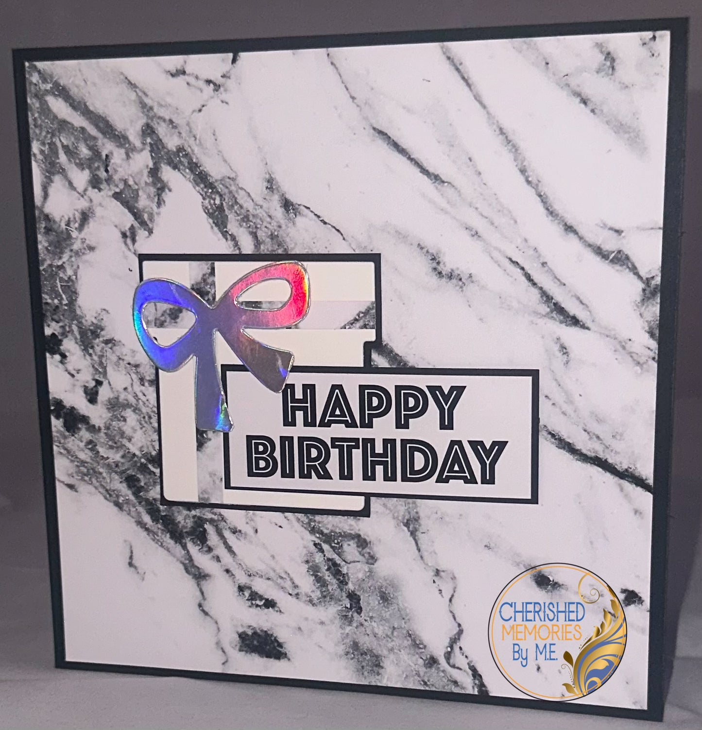 Marble Birthday Cards 6”x6” & 5x7”