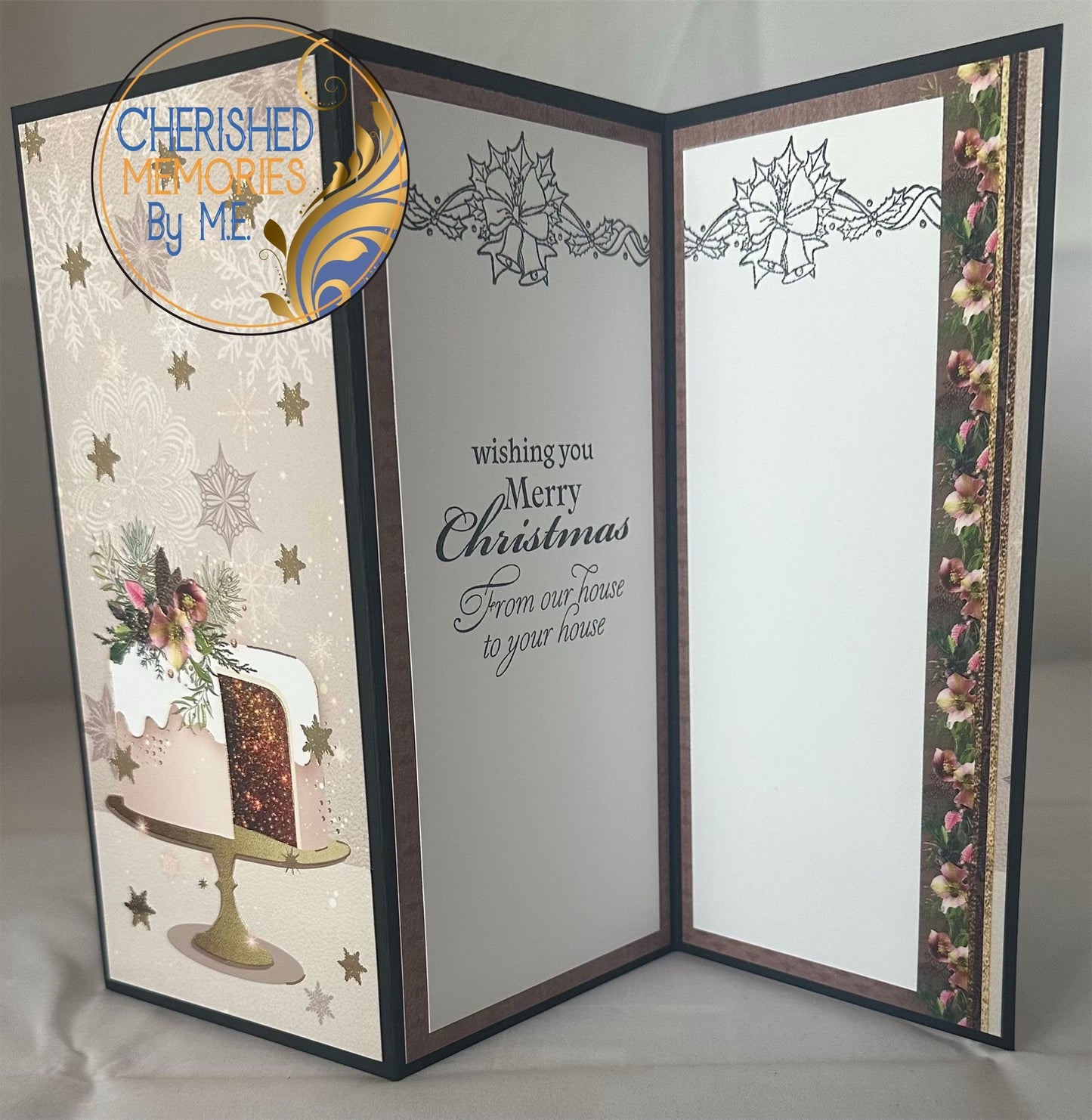 DL Z-Fold Christmas Cards 4x8 1/4β