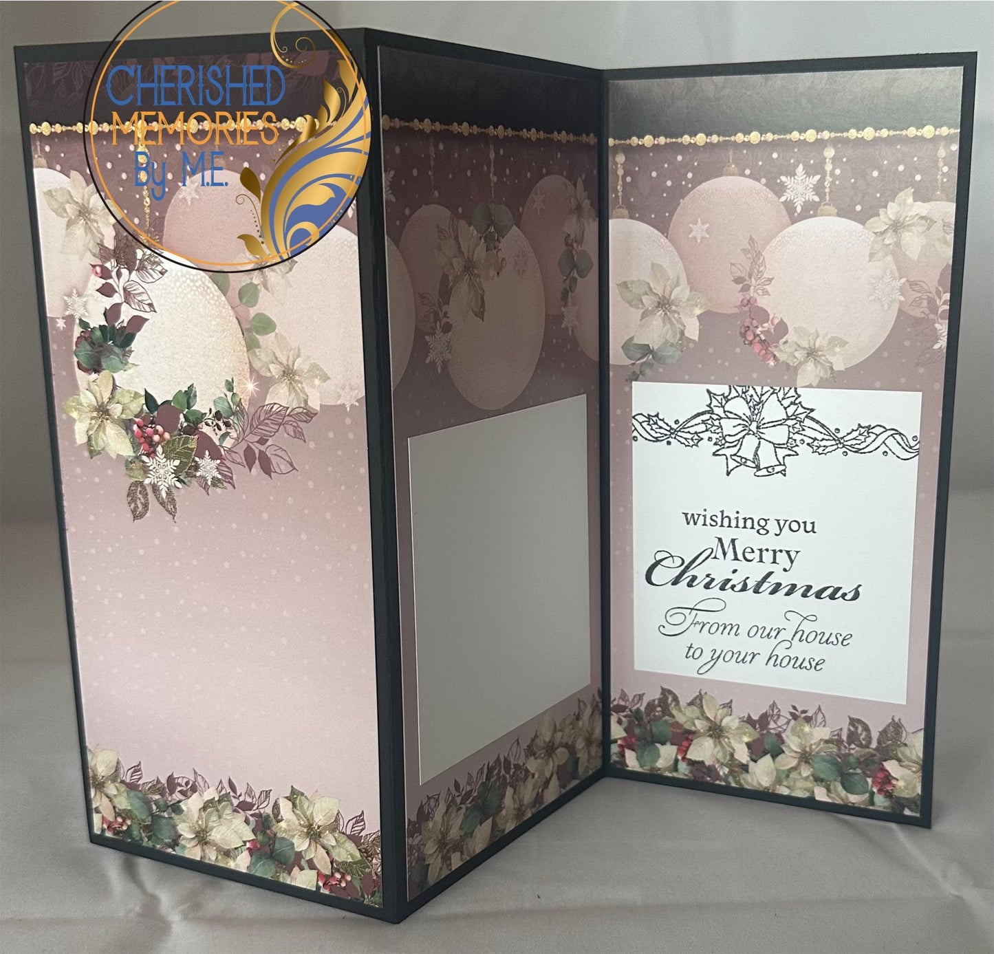 DL Z-Fold Christmas Cards 4x8 1/4β