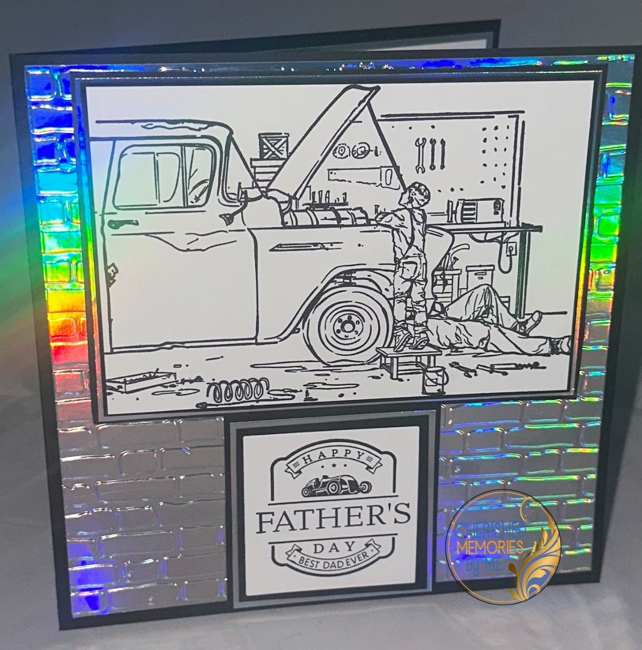 Father’s Day Side Folding cards 6x6”