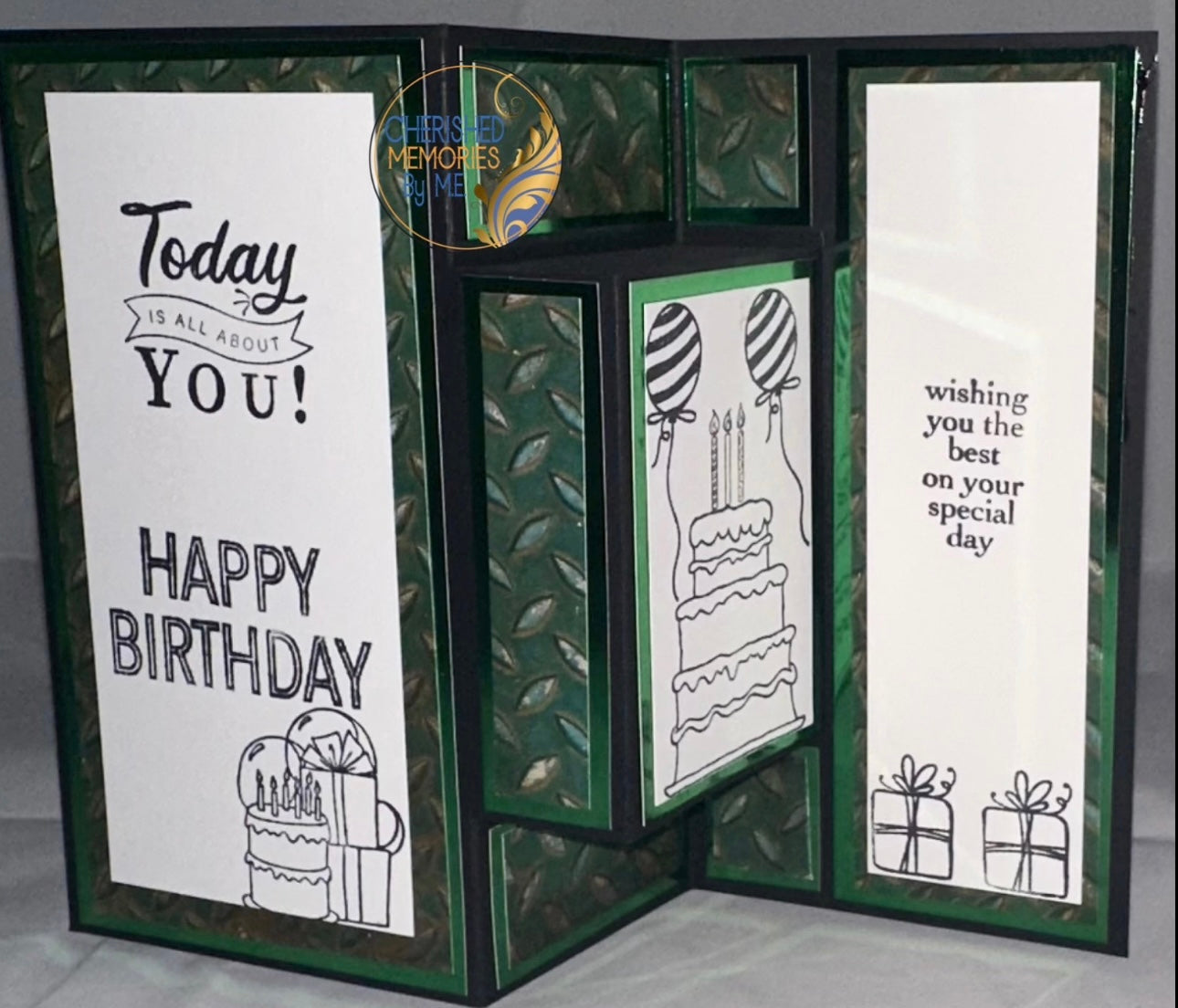 Tri-Fold Shutter Birthday Cards 6x6”