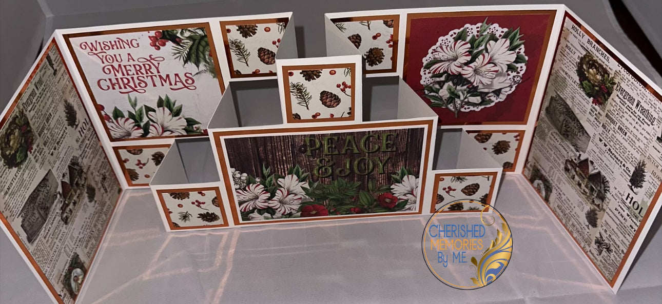 Double Accordion Stepper Showstopper Christmas Cards