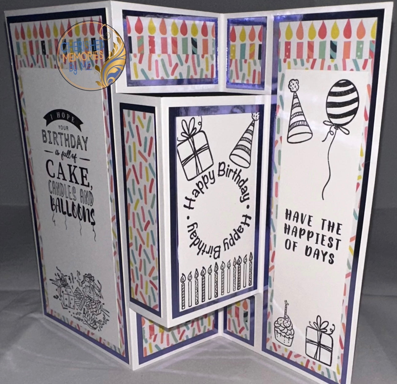 Tri-Fold Shutter Birthday Cards 6x6”