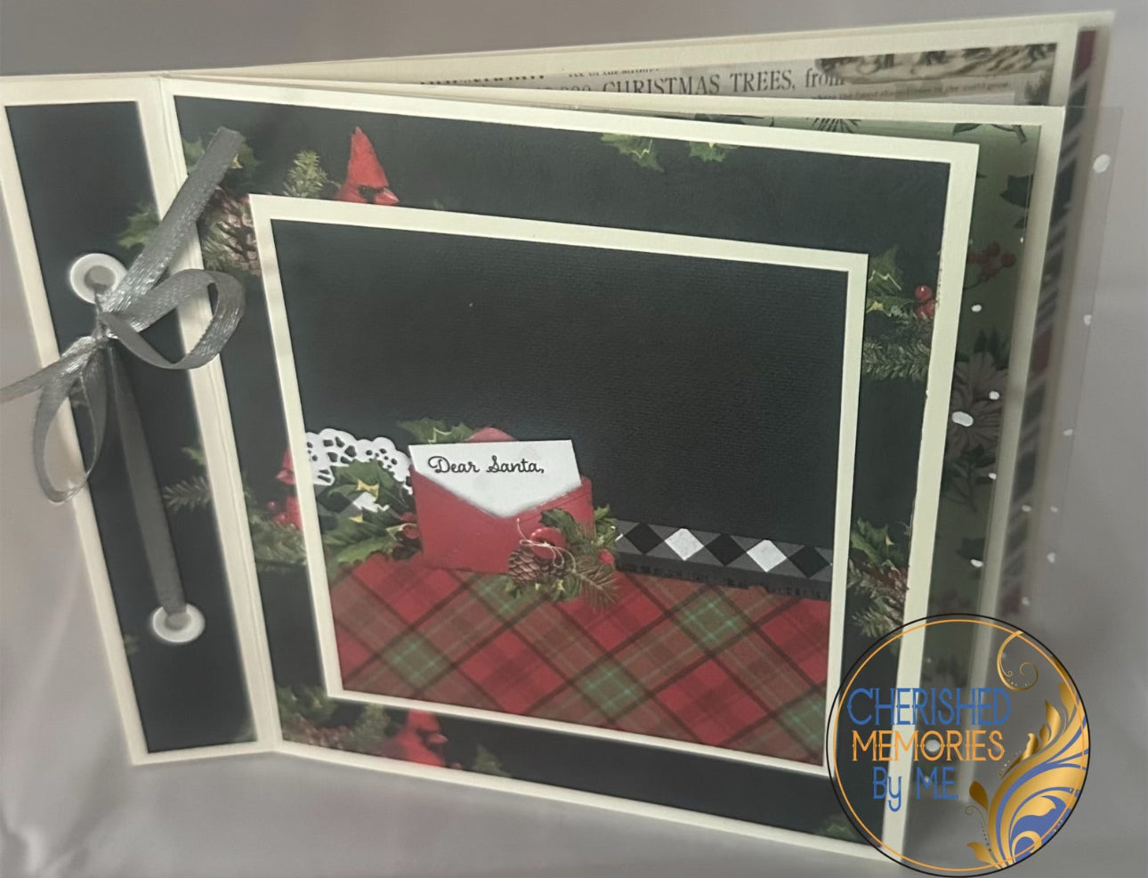 Book Bind Christmas Card 5x7β