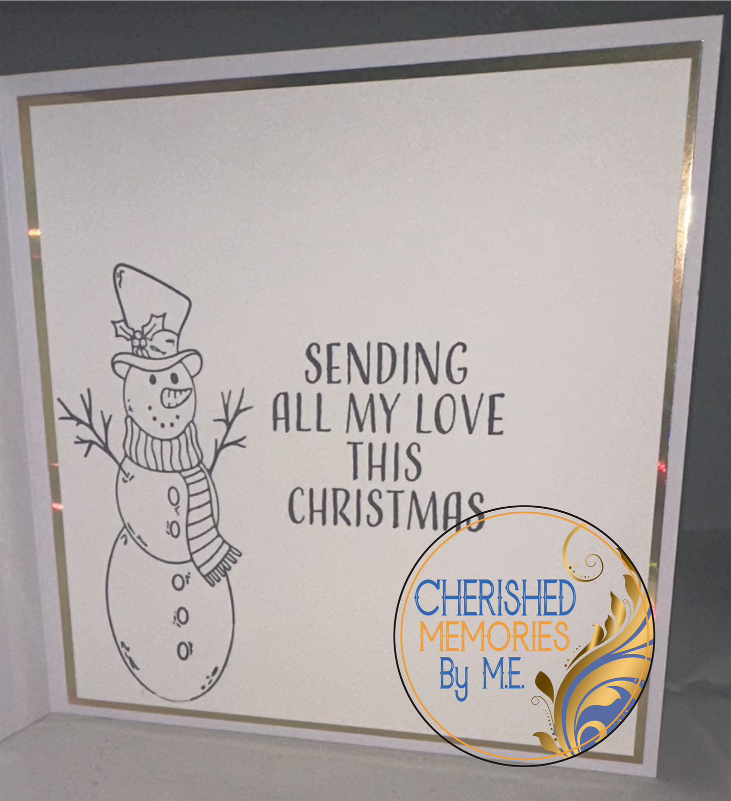 Christmas Dry Embossed Cards 6x6β