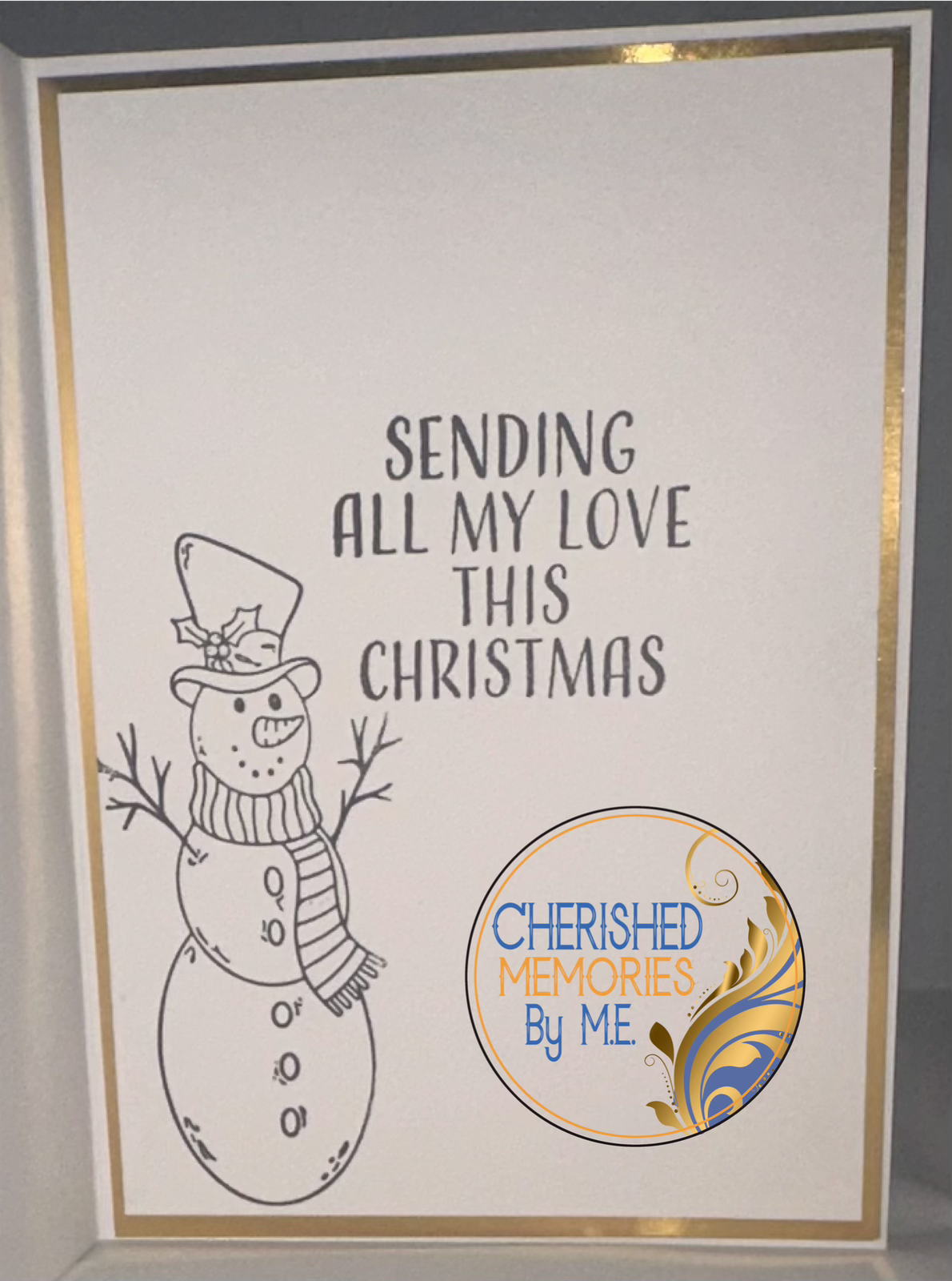 Christmas Dry Embossed Cards 5x7β