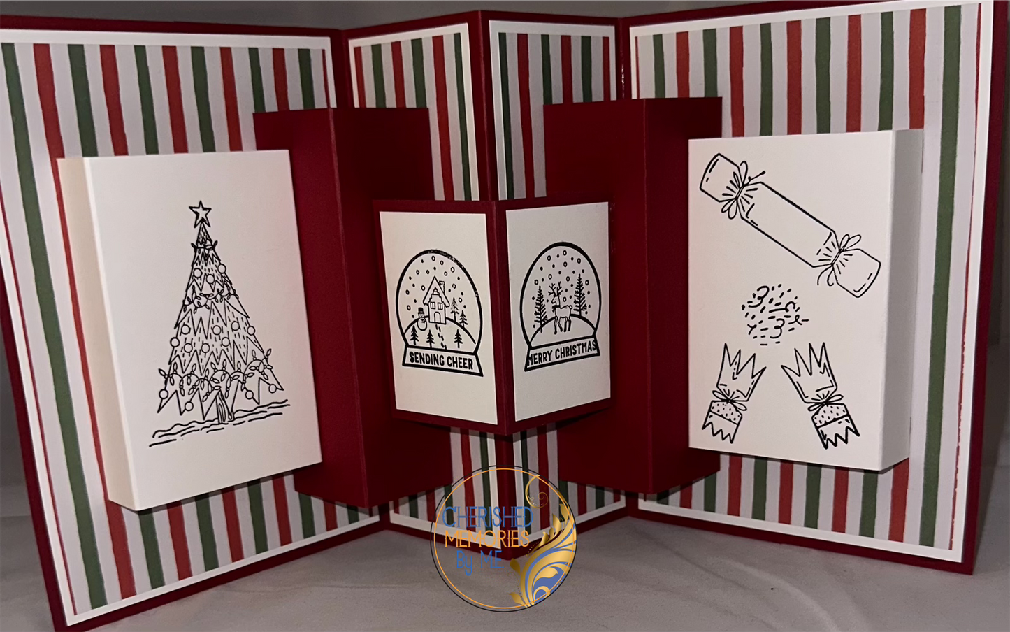 Multi Panel Pop up Cards Christmas 5x7”