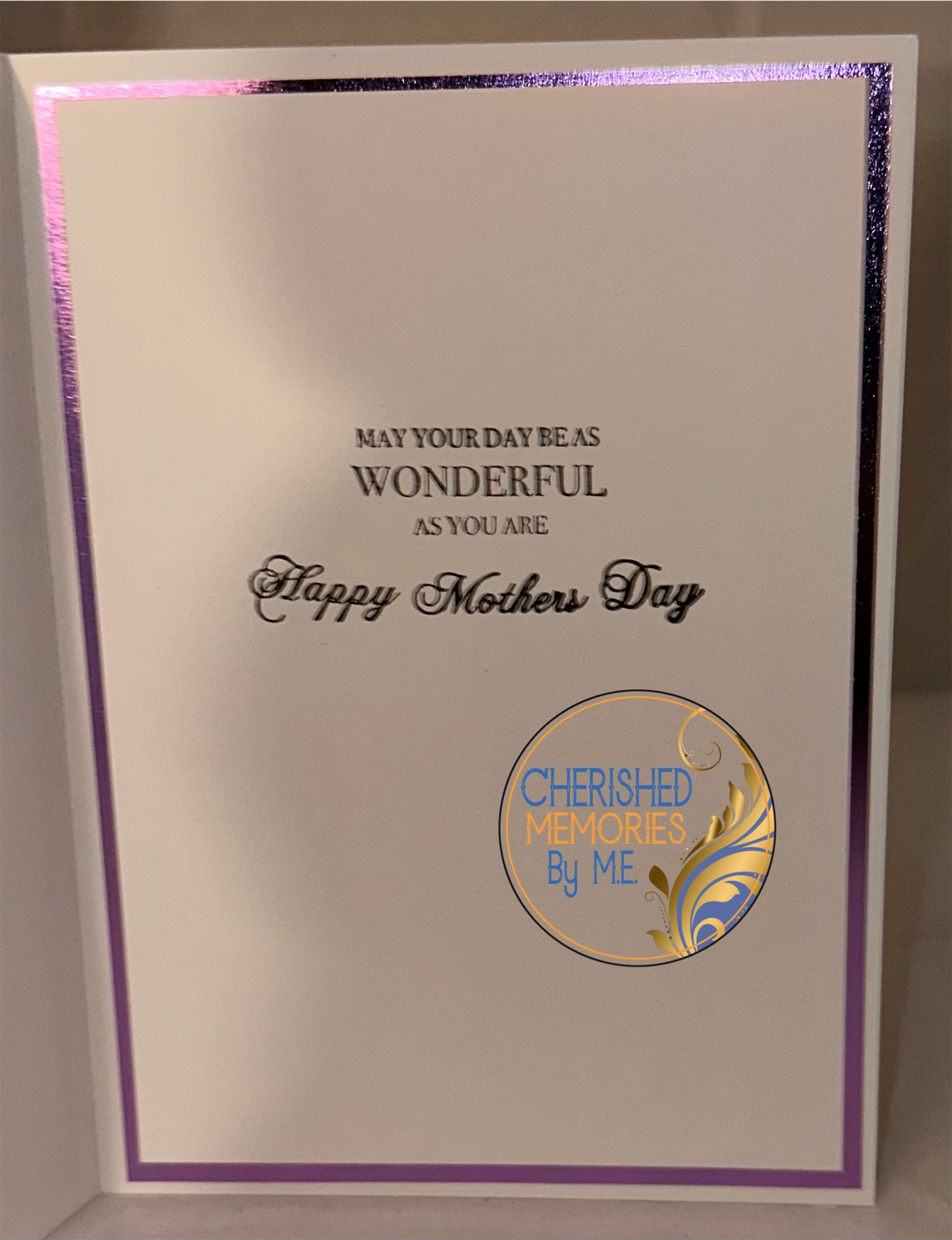 Mother’s Day Side Folding Card 5x7”