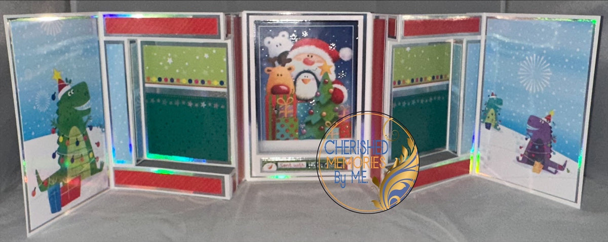 Double Side-Panel Showstopper Christmas Cards 7”x10”