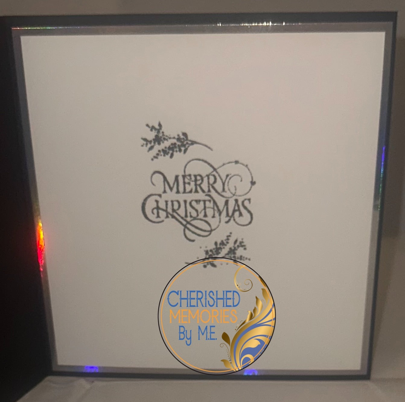 Christmas Festive Border Embossed Cards 6x6”