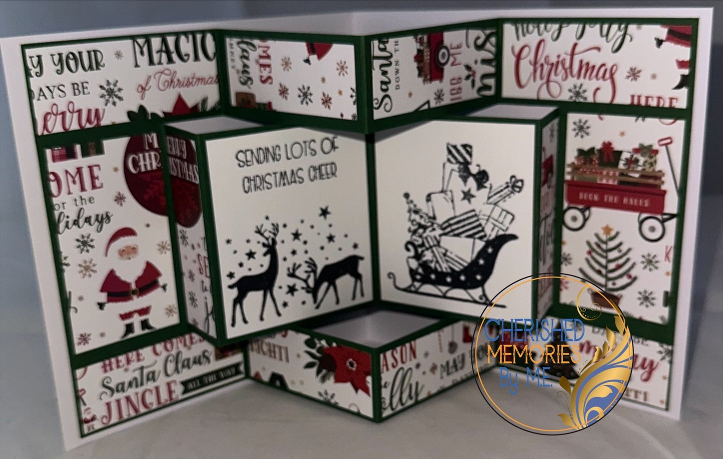 Christmas Pop-Up Book-fold Cards 6x6”