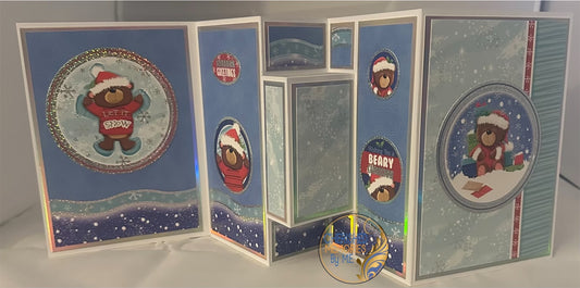 Extended Tri-Fold Shutter Christmas Cards 5x7”