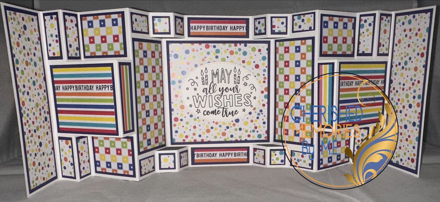 Multi Fold Birthday Cards 5”x7”