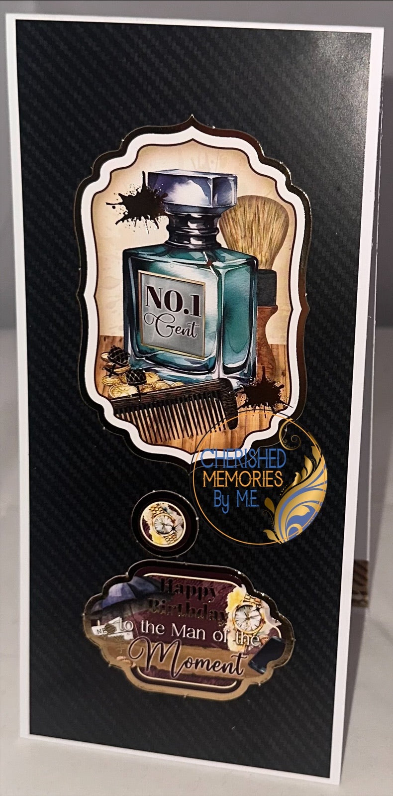 DL Top fold Birthday Cards for Him