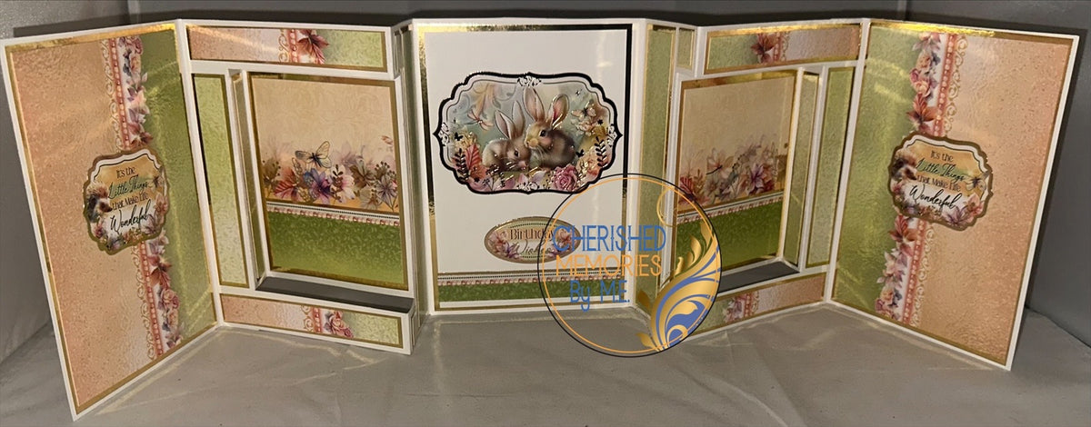 Double Side-Panel Showstopper Birthday Cards 7”x10”