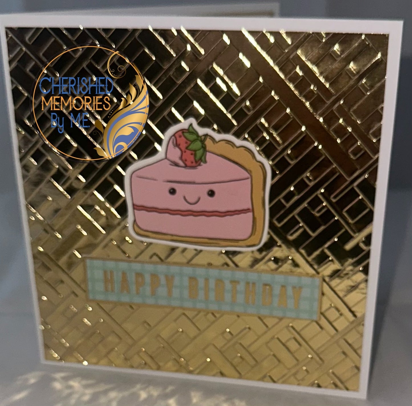Dry Embossed Panel square birthday cards