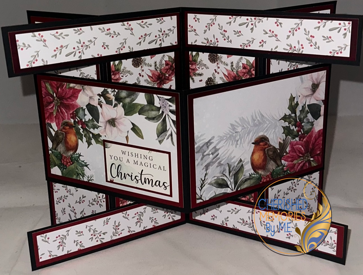 Fancy Fold Christmas Cards 5x7”