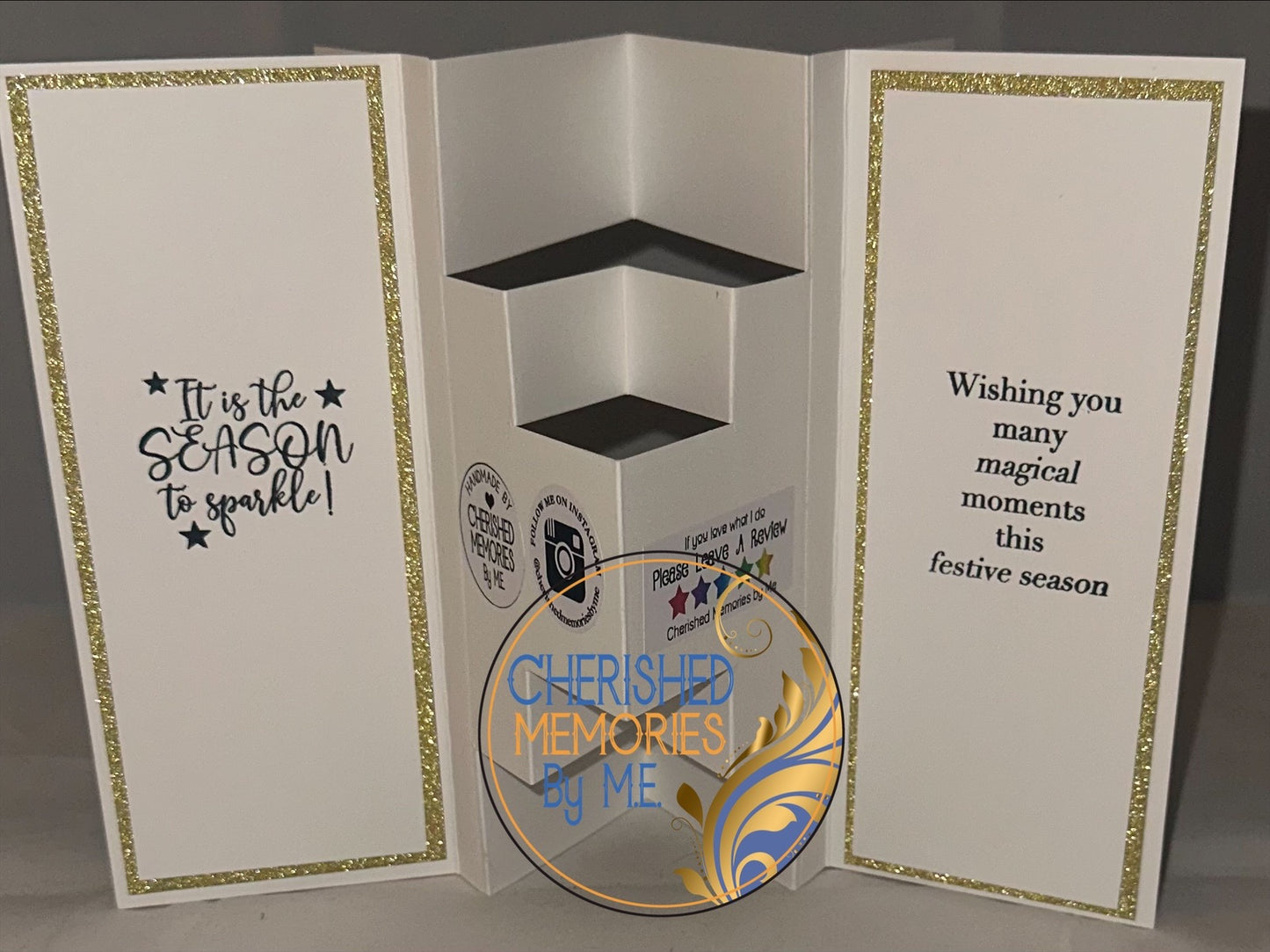 Winged Pop-Out Display Christmas Cards 5”x7”