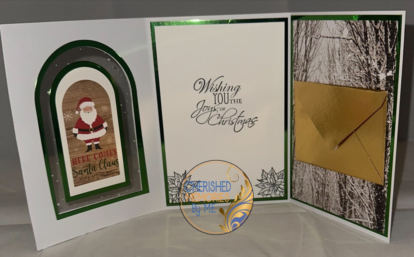 Tri-Fold Window Christmas Cards 5”x7”