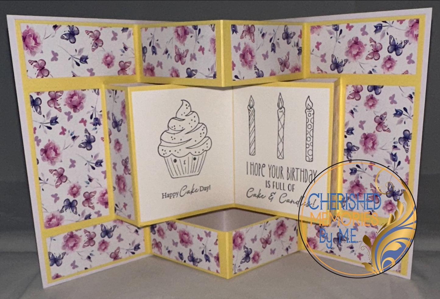 Birthday Pop-Up Book-fold Cards 6x6”