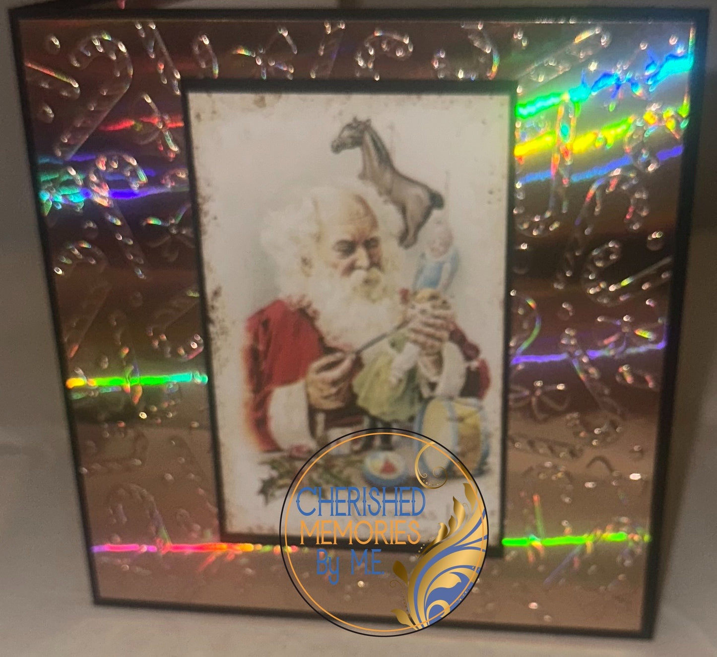 Christmas Candy Cane Embossed Cards 6x6” x8