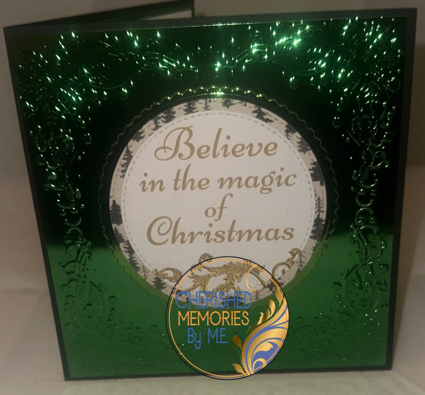Christmas Festive Border Embossed Cards 6x6”